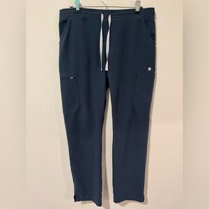 Figs Yola Skinny Scrub Pants Dark Harbor